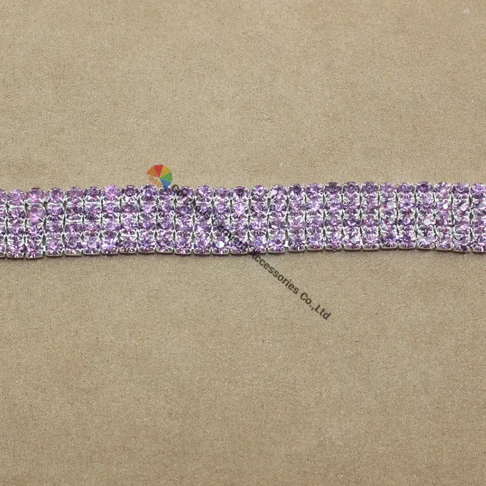 1 ярд 4 ряда SS16 Чешский горный хрусталь чашка цепь Кристалл аппликационный костюм