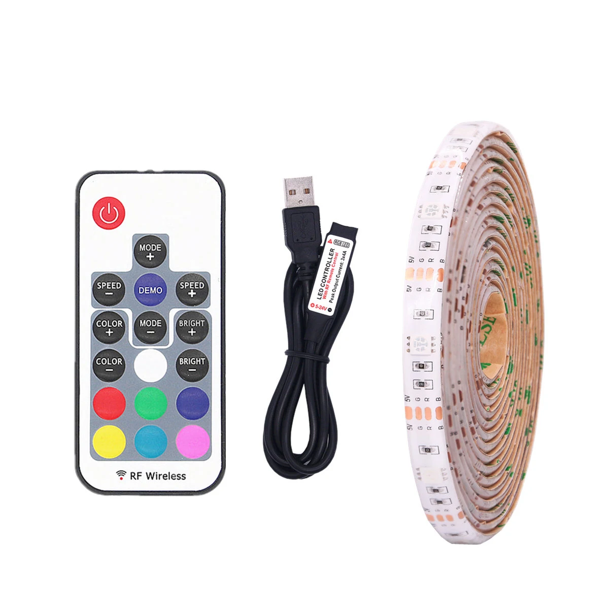 SMD 5050 RGB Светодиодная лента USB СВЕТОДИОДНЫЙ светильник ing водонепроницаемая DC 5 В