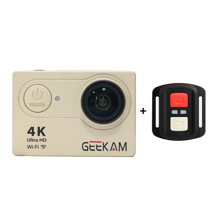 Gold H9R Экшен камера экшн камера H9/H9R hd спорт действий камеры wi-fi экшен камера экшенкамера экш action camera dash camera OEM eken h9 фотоаппарат видеокамера фотоаппараты - Цвет: Gold H9R