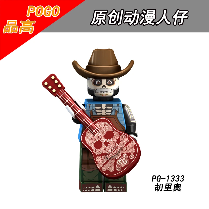 Одиночная распродажа PG8138 Coco Movie Day Of The Dead Legoing Рождественский ужас Rosita Felipe Miguel