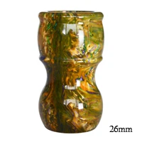 yellow26mm DScosmetic Высококачественная бритвенная щетка с ручкой 24 мм/26 мм, полимерная ручка, пригодная для волос барсука, Парикмахерская щетка, инструмент для бритья - Цвет: yellow26mm
