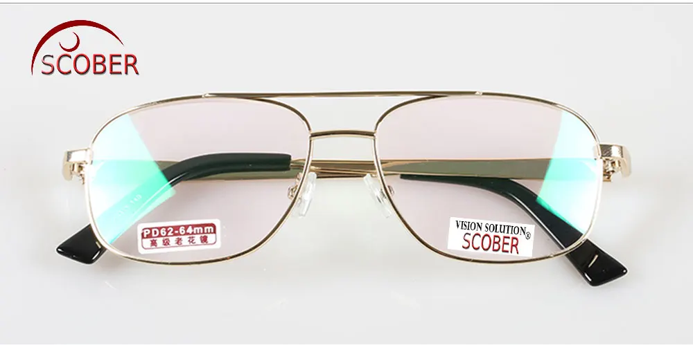Мужские и женские очки для чтения в полной оправе = SCOBER модные супер светильник с