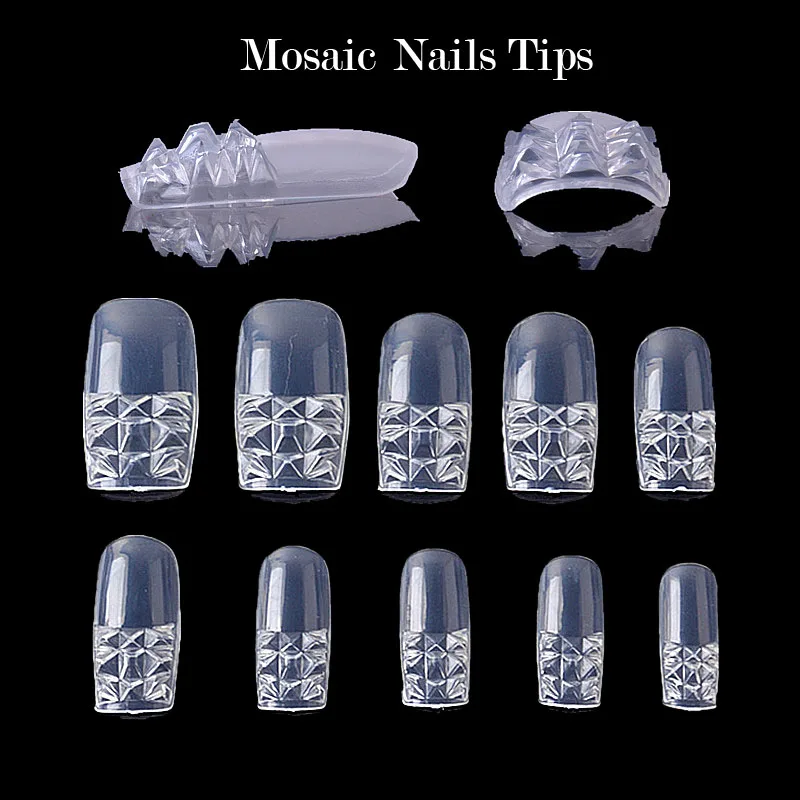 100 шт белый/прозрачный/натуральный/шпилька длинные ложные поддельные Маникюр для