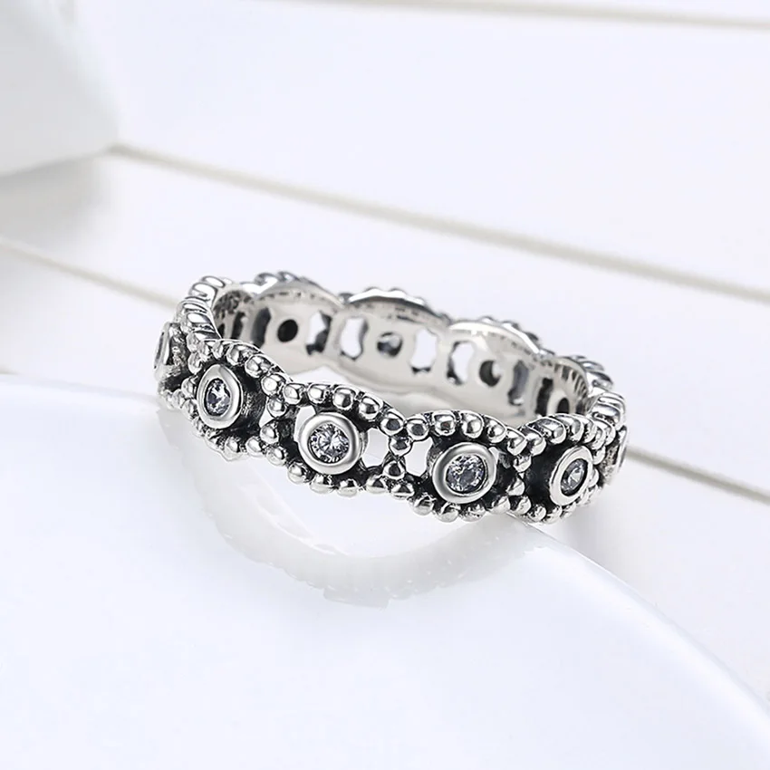 925 Sterling Silver Ring Her Majesty white CZ Women's Rings for Ladies and Girls Finger Lover wedding Gift | Украшения и