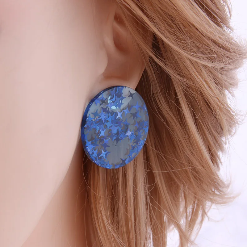 NeeFu WoFu серьги из смолы прозрачная флуоресцентная серьга ПВХ большие Brinco