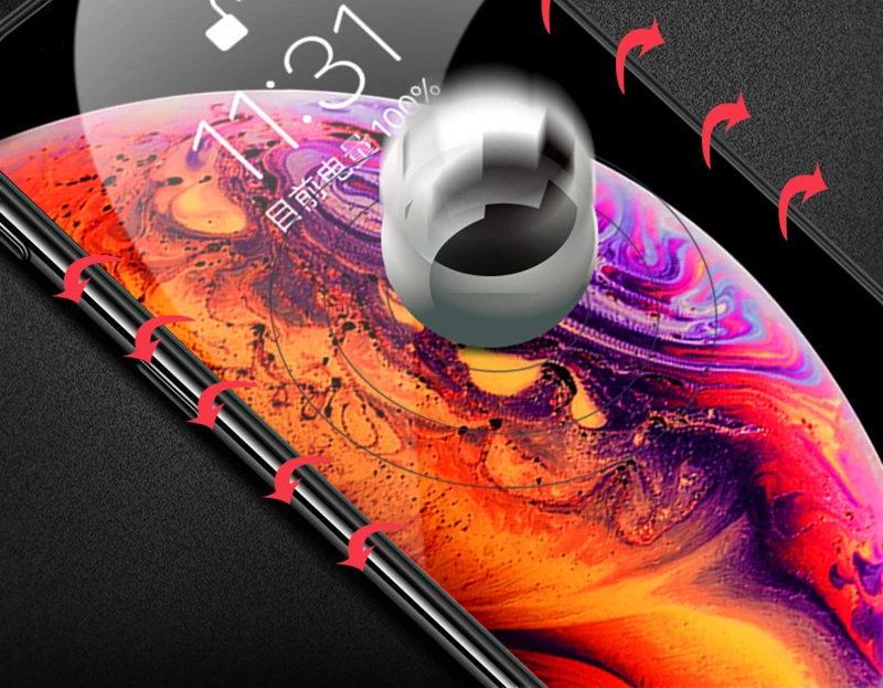 Suntaiho 6D полное изогнутое закаленное стекло для iPhone XR XS Max стекло 7plus стекло для iPhone 8 plus Защитная пленка для экрана