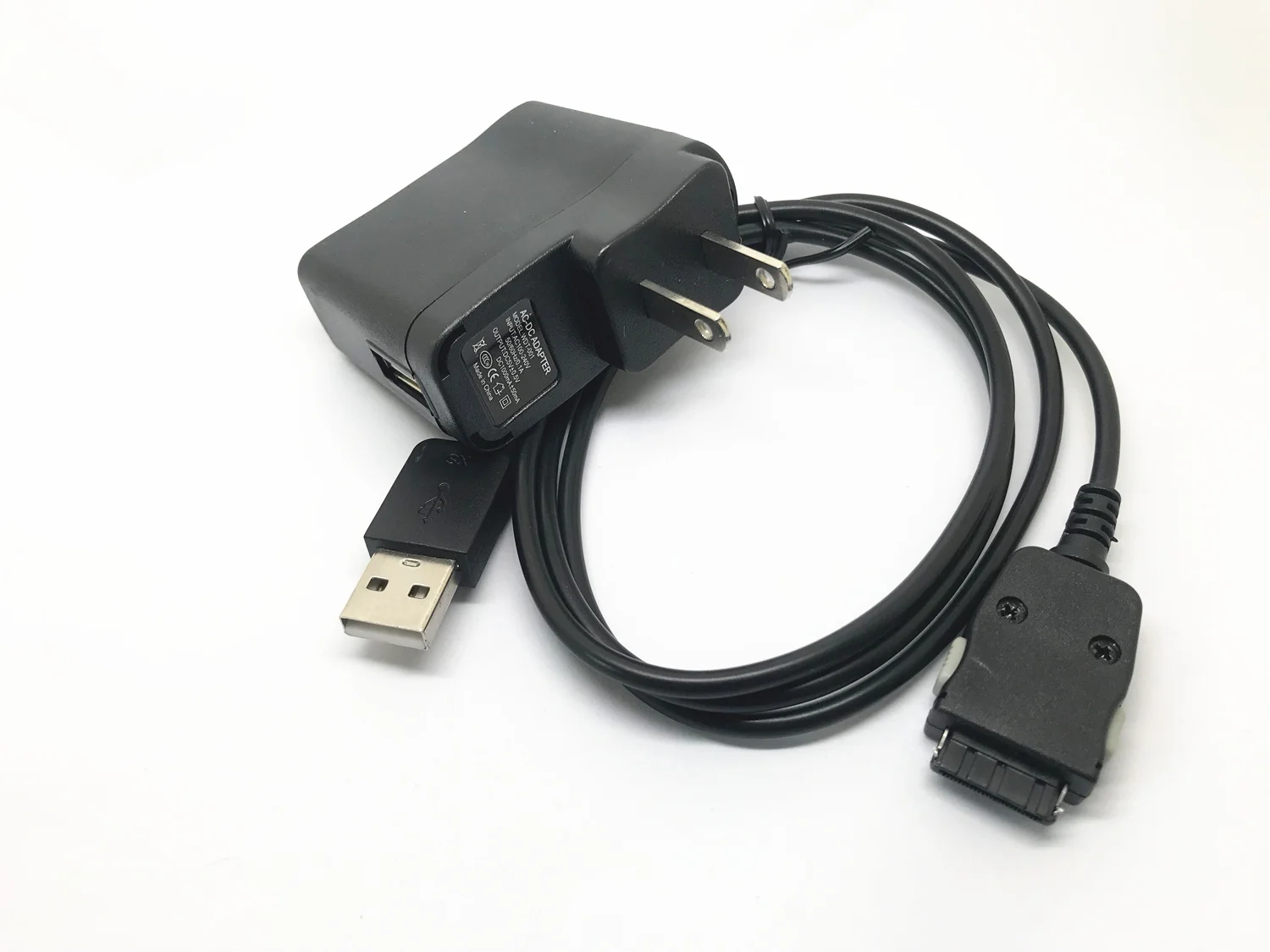 Настенное зарядное устройство с Европейской/американской вилкой 2 в 1 USB кабель