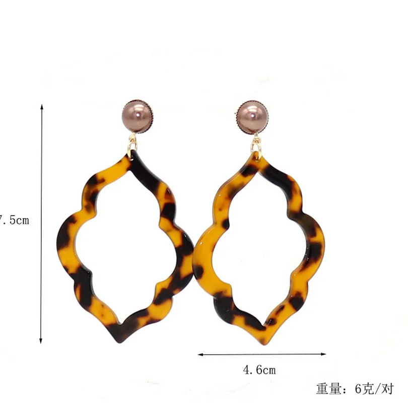 Модные уникальные женские ювелирные изделия вырезанные леопардовые плоские