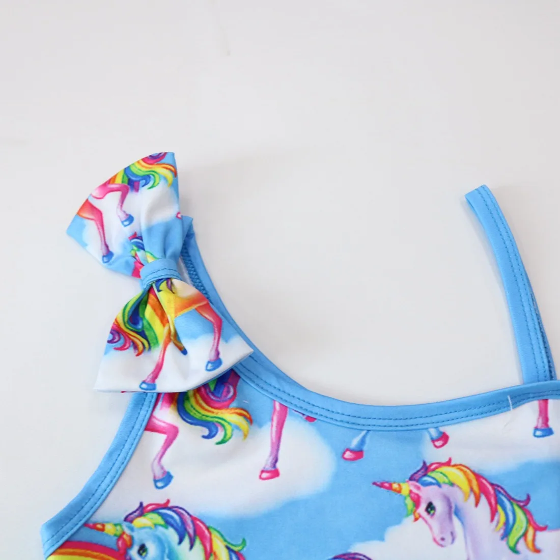 Новинка 2019 года Цельный купальник для девочек с единорогом детский детей