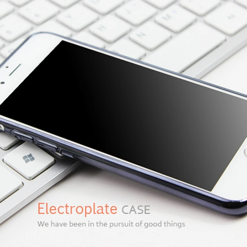 Для iPhone 6 Чехол для S чехол Bling роскошь теплостойкость мягкий силиконовый Rosegold