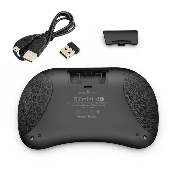 Беспроводная клавиатура Rii i8 + 2 4G английская русская испанская с подсветкой Air Mouse