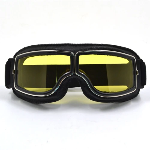 BK frame yellow lens BJ moto cross Goggles moto Bike очки ATV Lunette moto rcycle очки gafas goggles moto cross с сумкой скидка 21 - Цвет: BK frame yellow lens