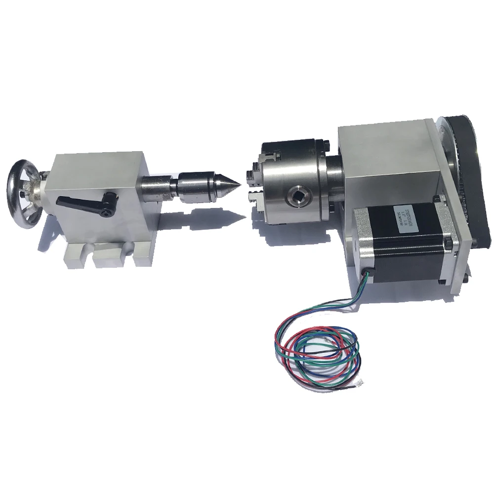 Вращающаяся ось CNC K12 4 патрон 80 мм/3 15 дюйма для мини-фрезерного станка с ЧПУ