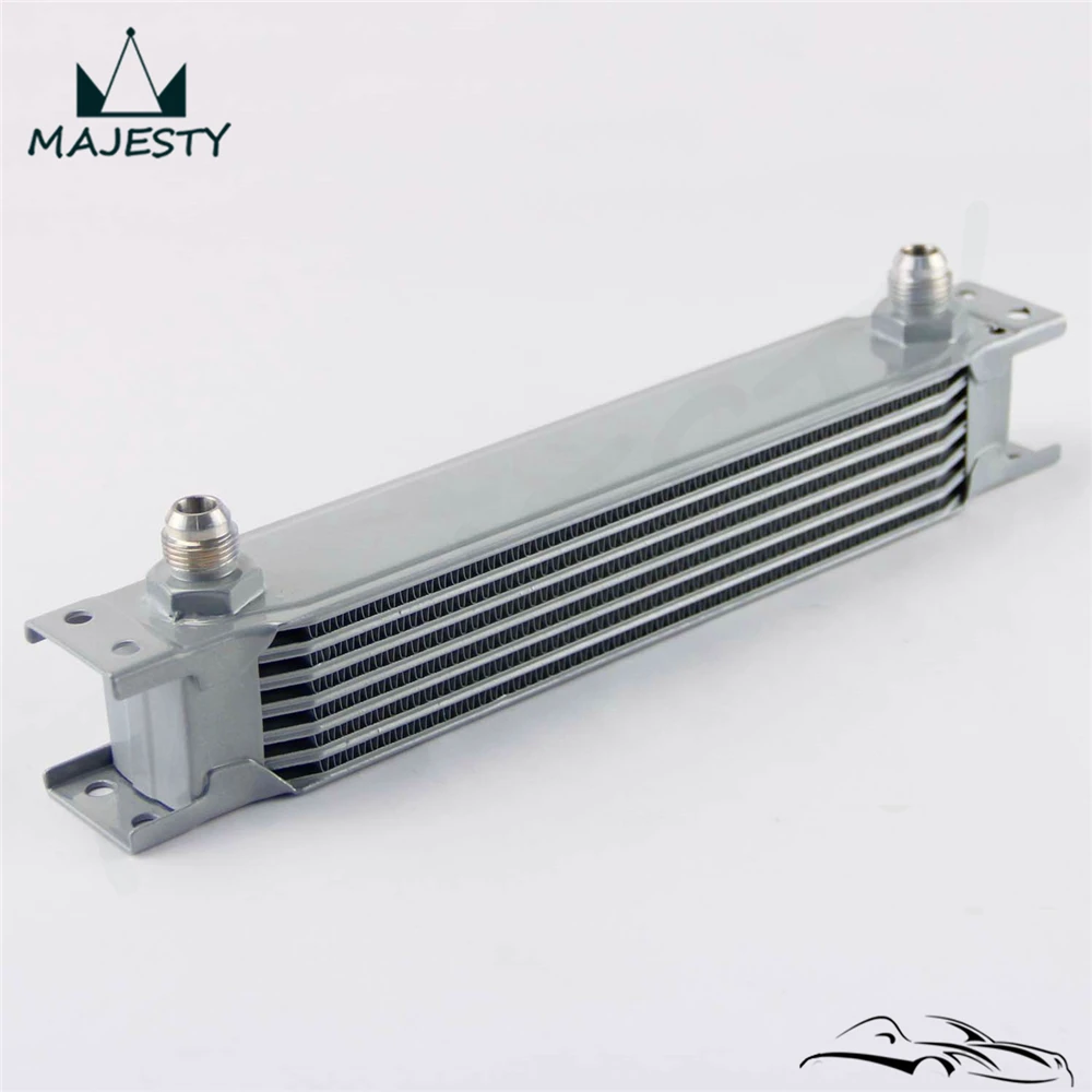 Универсальный алюминиевый масляный радиатор AN8 7 рядный для передачи двигателя 8