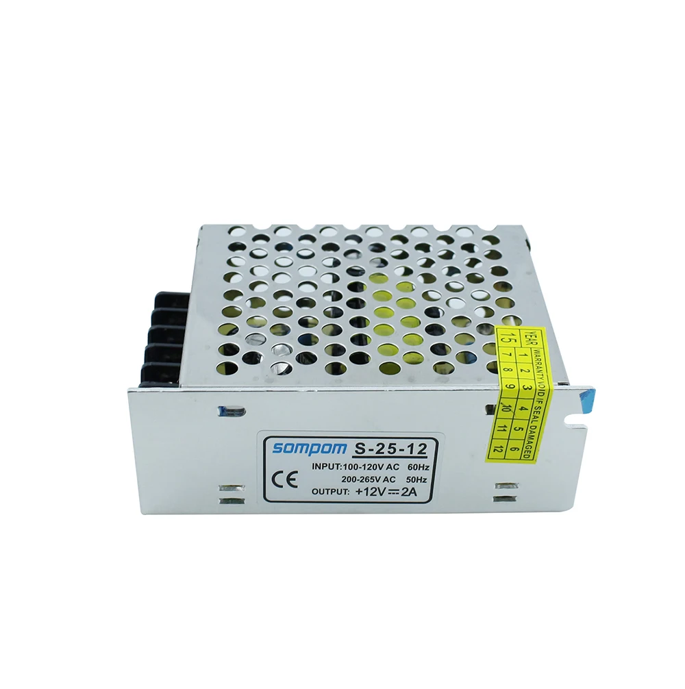 Светодиодный трансформатор высокой емкости 12 V 2A 24 W импульсный источник питания