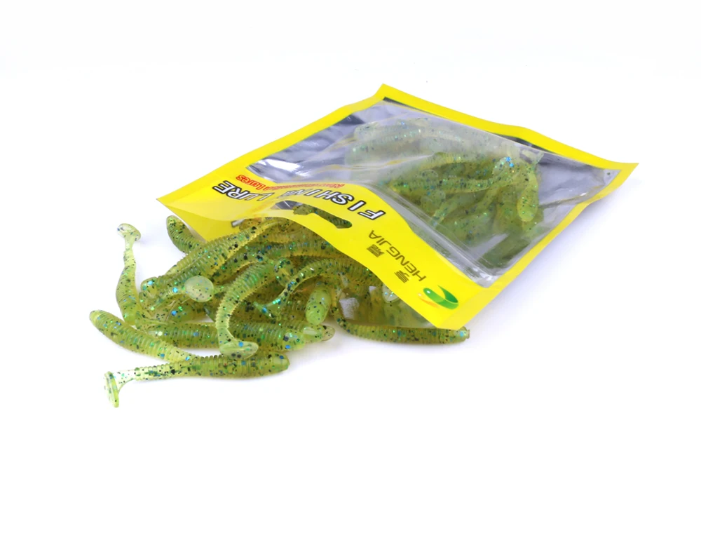 HENGJIA мягкие рыболовные приманки для червя приманка рыбы tail grub воблеры плавающие