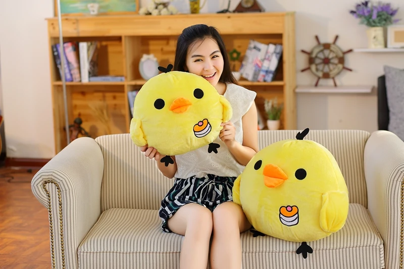 1 шт. Kawaii желтый цыпленок плюшевые игрушки Rilakuma расслабляющий цыпленок мягкие игрушки детские игрушки подарок на день рождения