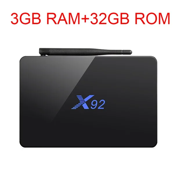X92 2 ГБ/3 ГБ 16 ГБ/32 ГБ Android 7,1 ТВ Box Amlogic S912 Восьмиядерный KD16.1 2,4/5 ГГц Wi-Fi 4 К Smart Media player телеприставке - Цвет: 3GB RAM 32G ROM