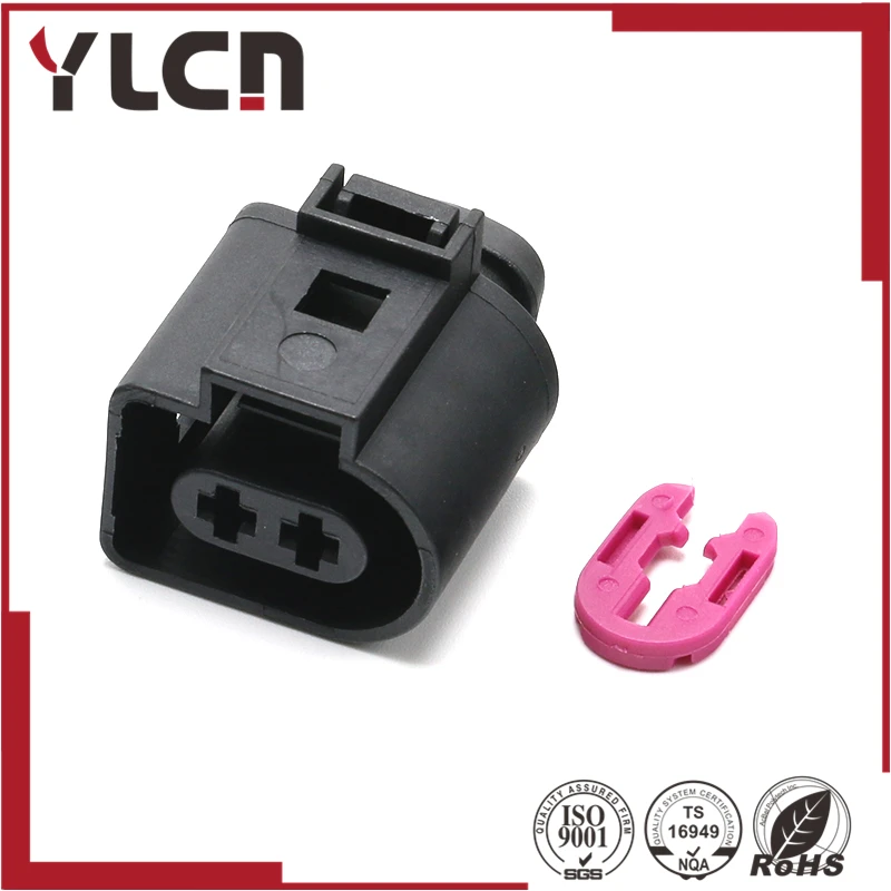 Бесплатная доставка VW AUDI 2 Pin 3 5 серия гнездовой разъем 1J0 973 722 1717692 1|Соединители| |