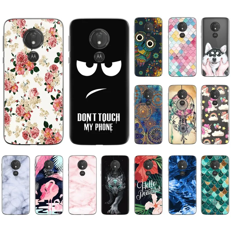 Чехол для Motorola Moto G7 Play силиконовый чехол задняя крышка мультяшный милый мощный