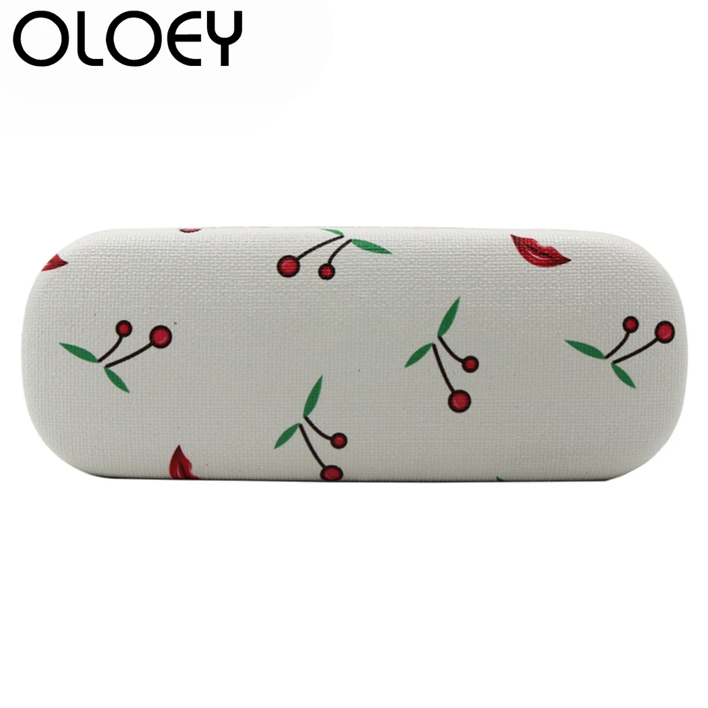 OLOEY 2018 цветочные солнцезащитные очки коробка кожа милые Чехол Студенческая