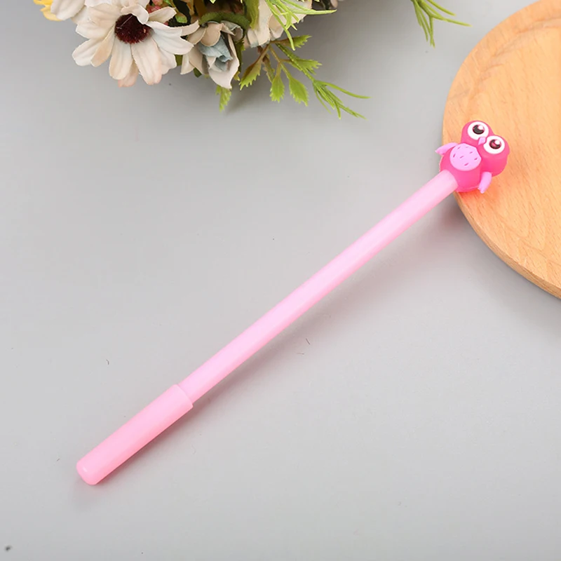 4 шт./лот гелевая ручка в виде совы из мультфильма Kawaii, ручки для письма в виде животных для девочек, подарок, креативные офисные канцелярские принадлежности, школьные принадлежности