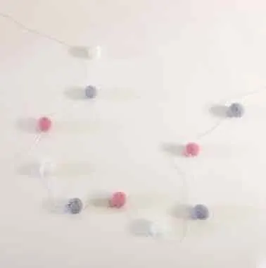 white dark-pink gray 2 м фетровые шерстяные шары настенный реквизит-украшение DIY Ручная работа безделушка Ловец снов колокольчики для детской комнаты мороженое гирлянда - Цвет: white dark-pink gray
