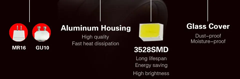 GU10 MR16 светодиодные лампы 10-30 В 110 В 220 В высокой люмен 2835 SMD чип 36 54 72leds GU10 LED Ампуле Алюминий свет без мерцания