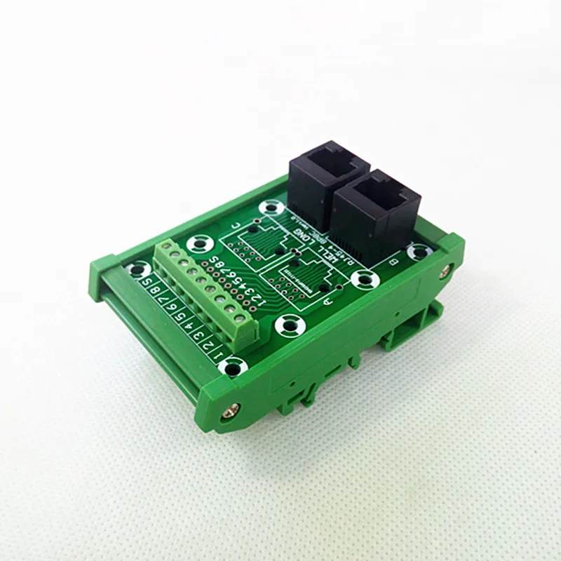 Модуль RJ45 с din рейкой разъем 8P8C 2 сторонняя шина Клеммная колодка разъем.|terminal