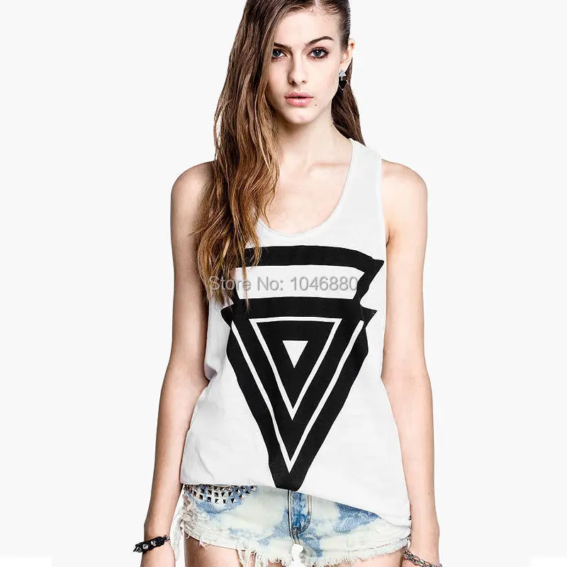 RICHCOCO Women's Geometric Printing Vest Free Shipping D107|vest men|vest formalvest shorts |