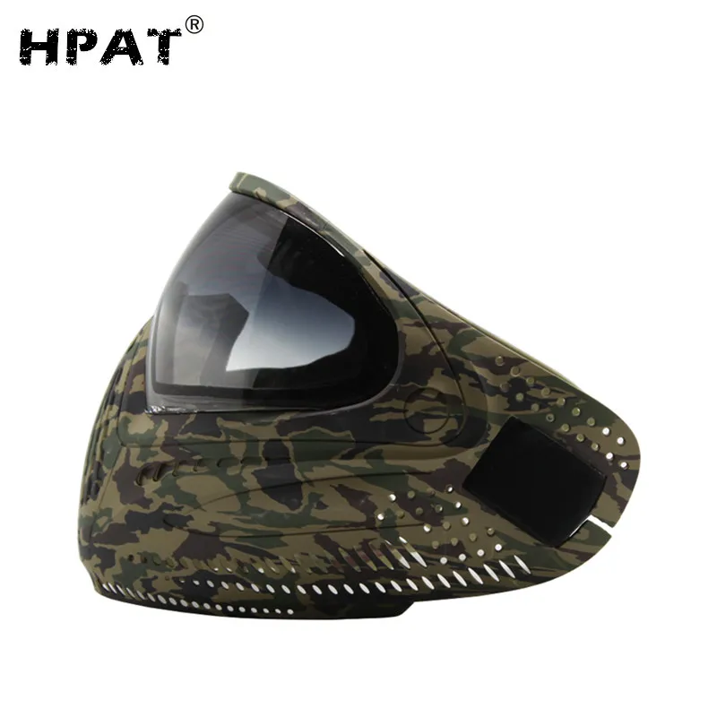 HPAT страйкбольная пейнтбольная маска с синей краской I4 тепловые линзы|paintball mask i4|i4