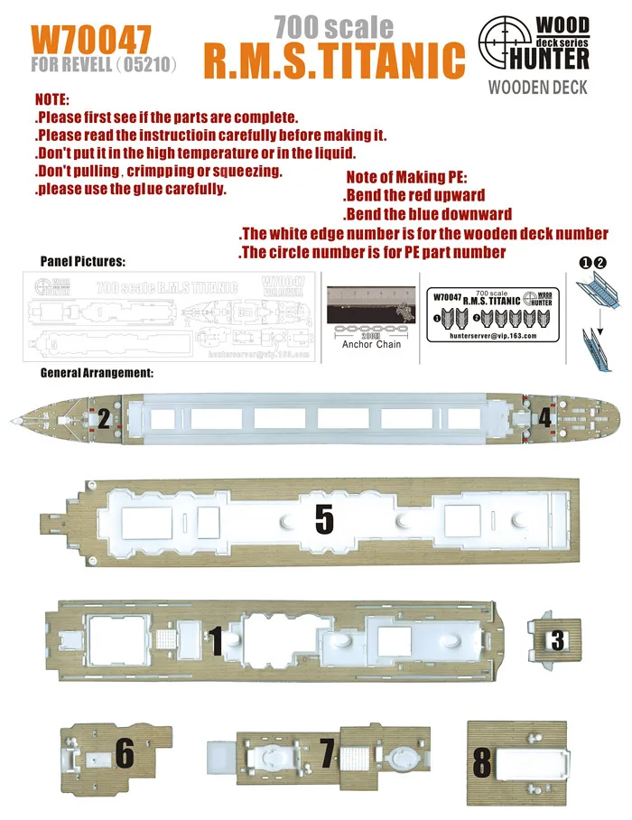 Сборная модель Титаник деревянная колода игрушки Warship
