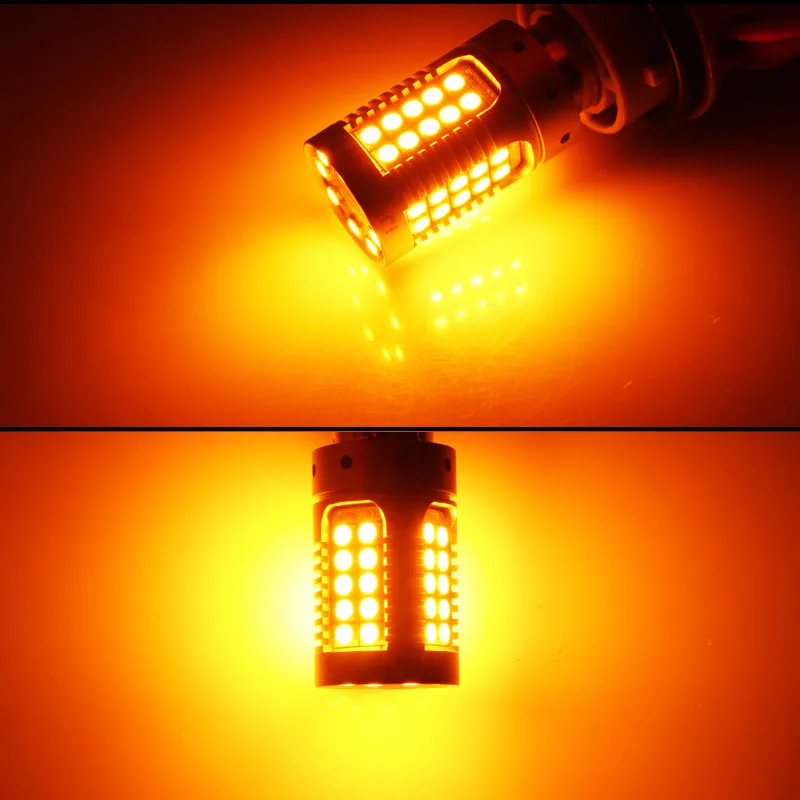 (4) Canbus No Hyper Flash Янтарный Желтый 7440 W21W WY21W T20 светодиодный Сменные лампы для авто