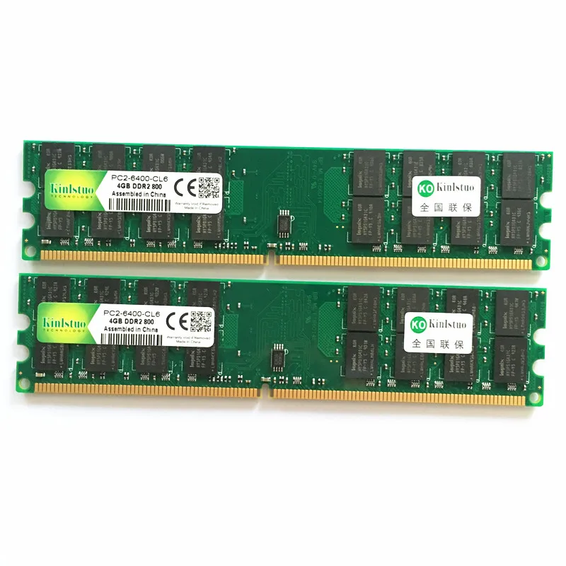 Kinlstuo ddr2 rams 4 ГБ 800 МГц AMD память ПК 6400 DIMM 240PIN Рабочий стол для M4N78 GA MA770 M3A78 M68M N68S