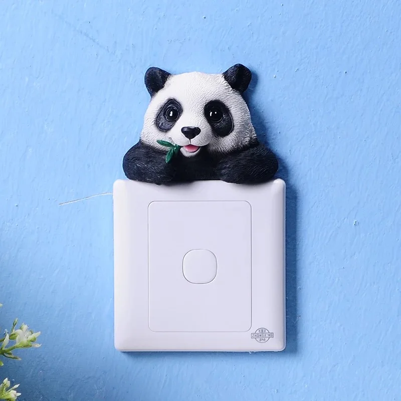 2 шт. горячая Распродажа милые животные переключатель наклейки на стену