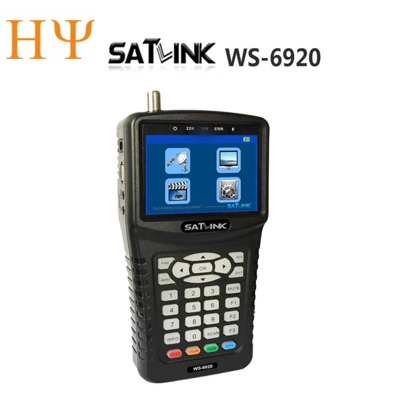 

[Оригинальный] Satlink Φ/S2 Цифровой Счетчик спутниковых искателей с зеркальным/зеркальным счетчиком H.264 3,5 дюймов HD TFT ЖК-экран
