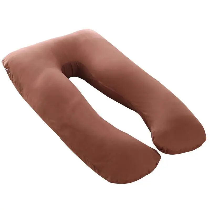 Coffee Подушка для сна для беременных женщин, u-образная Подушка для беременных, Подушка для беременных, хлопок - Цвет: Coffee