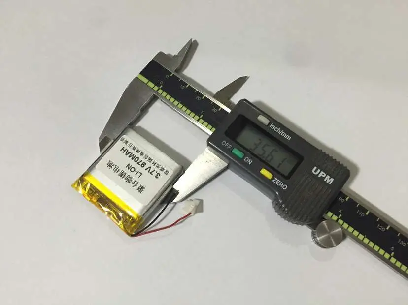 The new full capacity 3.7V lithium polymer 703538 970MAH mobile power / mini walkie talkie Rechargeable Li-ion Cell | Электроника