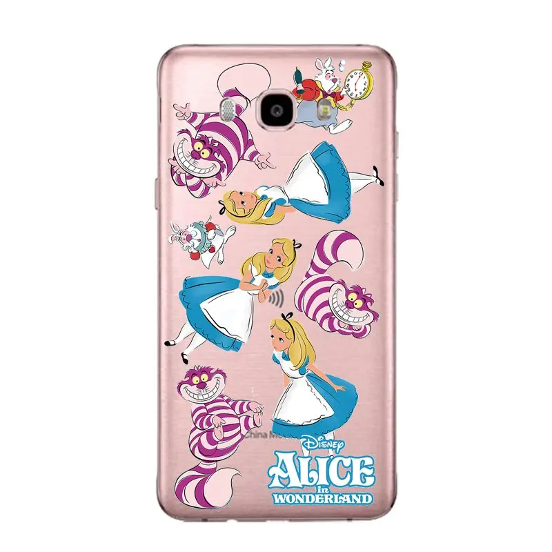 Мягкий прозрачный чехол принцессы из ТПУ для Samsung J3 J5 J7 S6 S7 S8 note8 A3 A5 C7 J2prime с принтом