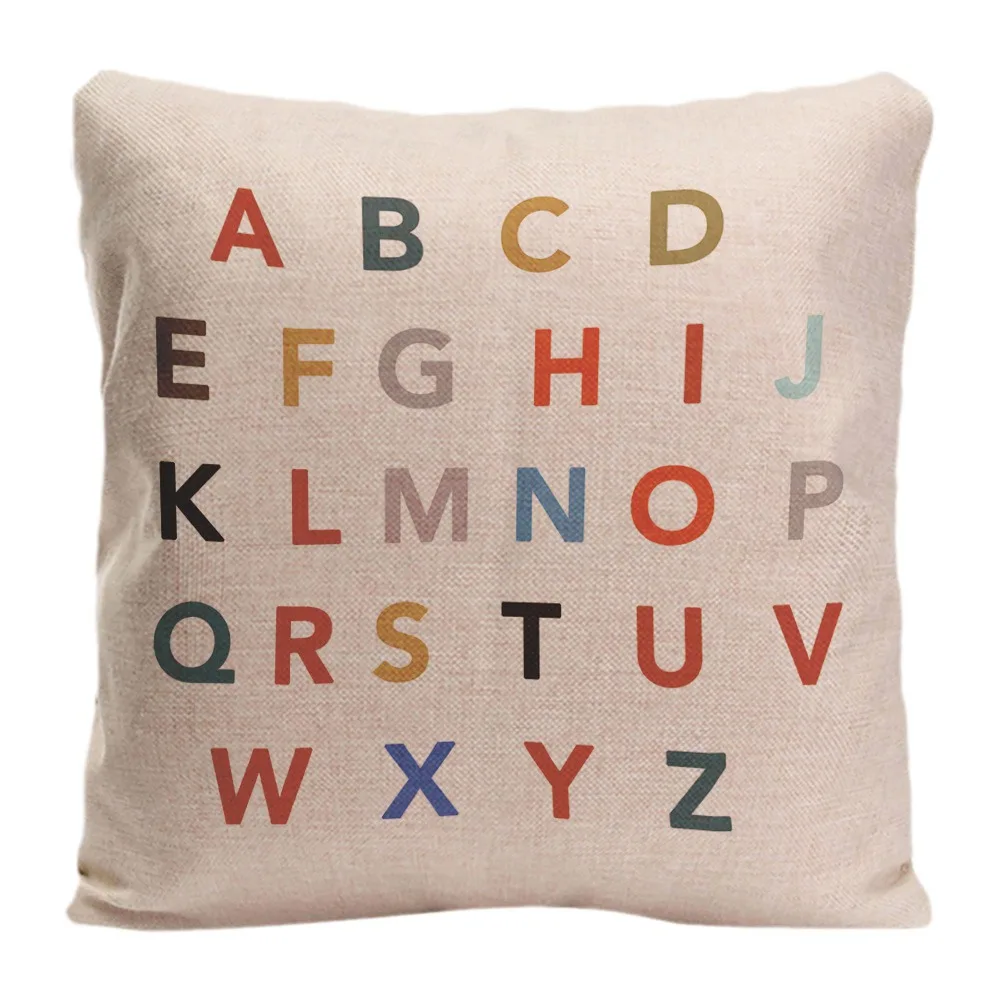 Красочный черный чехол для телефона декоративная подушка с английской