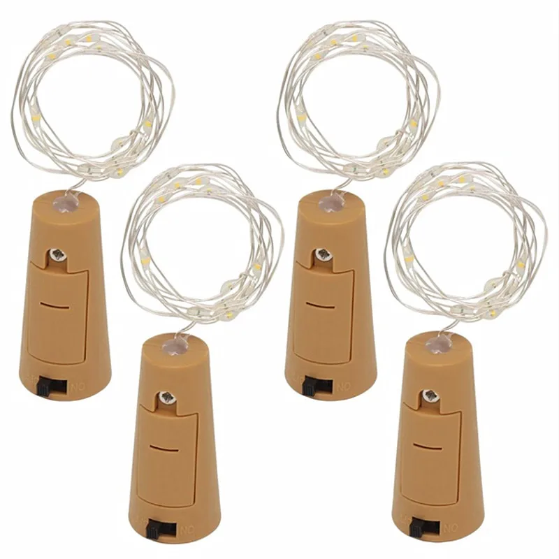 Светодиодная гирлянда 2 м серебряная проволочная сказочный светильник s лампа