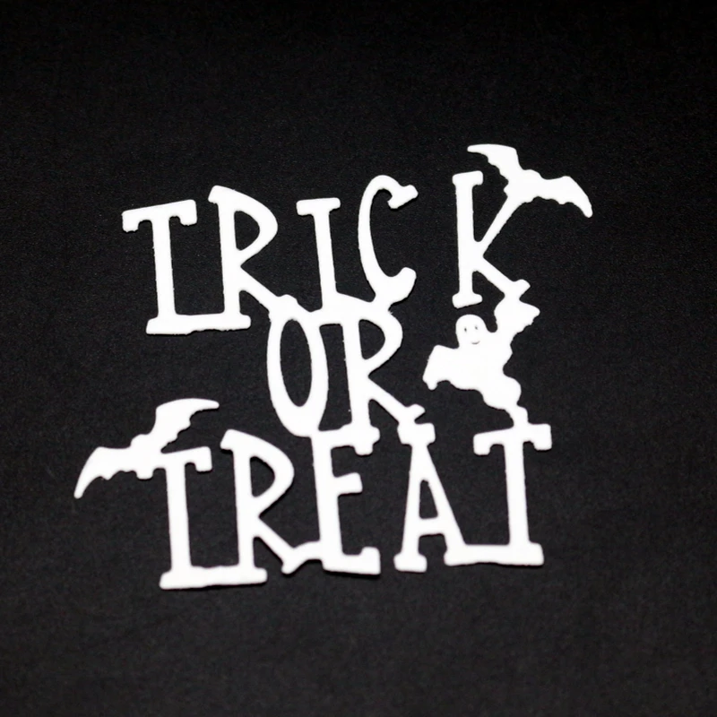 SCD1180 Хэллоуин Trick металлические режущие штампы для трафареты скрапбукинга