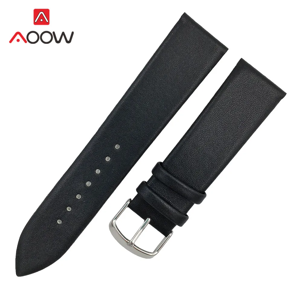 Ремешок кожаный Универсальный для наручных часов мягкий сменный Браслет