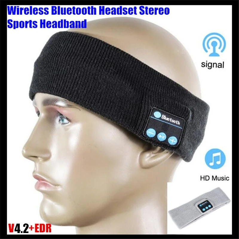 10 шт.! Беспроводная Bluetooth V4.2 вязанная гарнитура унисекс стереонаушники для сна