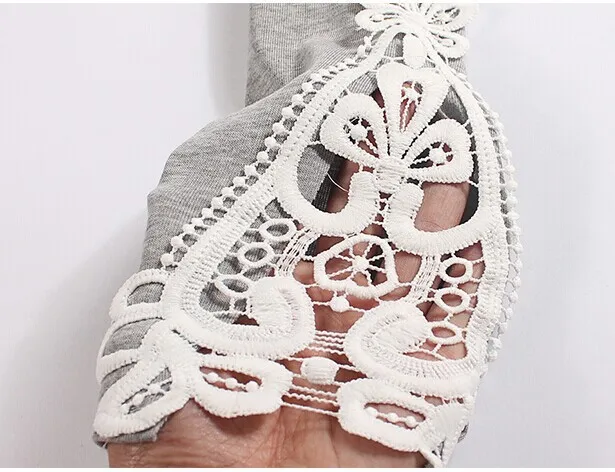 Женские кружевные леггинсы облегающие с цветочным кружевом темно-синие черные