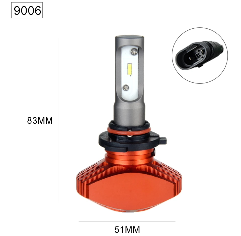 AmmToo H4 H7 Led H11 H1 Led автомобилей головной светильник 9005 HB3 9006 HB4 туман светильник H8 H9 H3 Автомобильная лампочка светильник 24V 12V Авто 6500 к CSP 80 Вт 8000LM