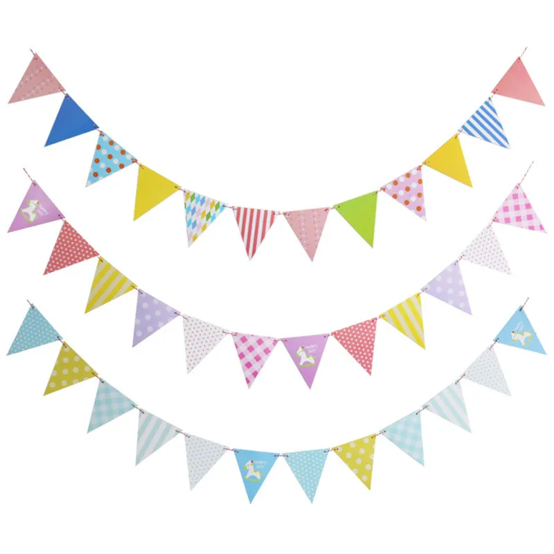 

Милые бумажные гирлянды, баннеры на день рождения, фотофлаги, принадлежности для украшения детского сада