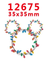 12675 Шт. 30 шт. персонажа мультфильма Рождество плоское украшение из смолы PR 12264 - Цвет: 12675