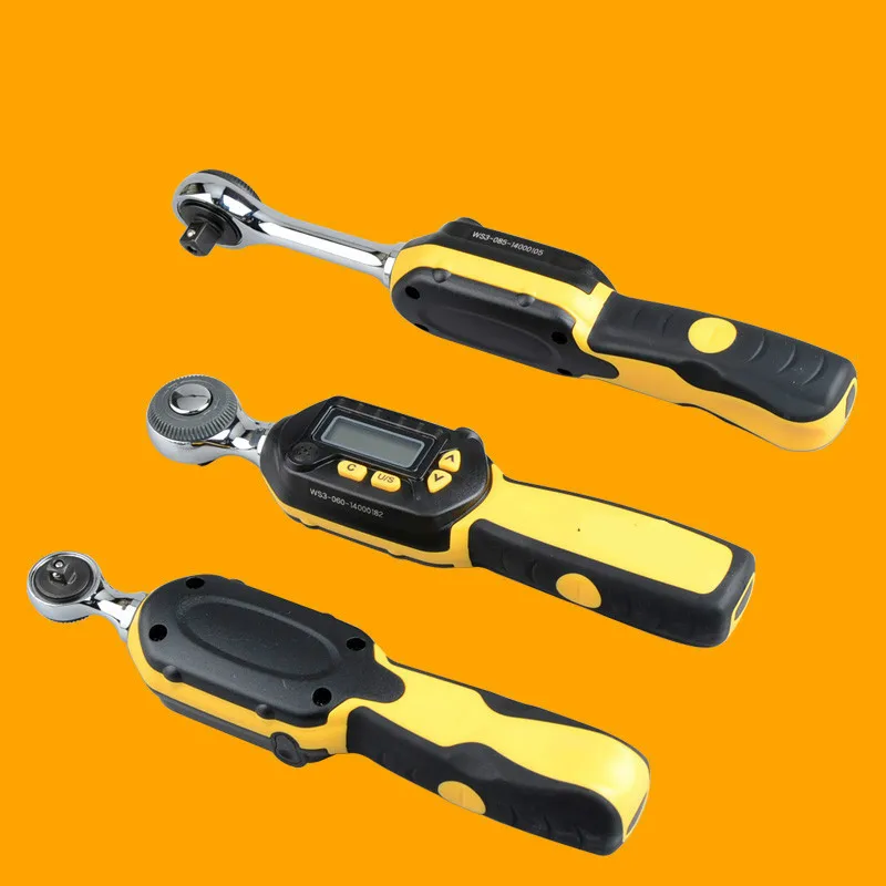 1/4" 3/8" 1/2" head 1.5-30N.m High precision digital LCD display torque wrench preset torque socket wrench
