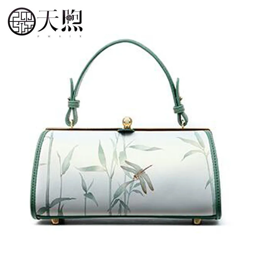 Pmsix original art designer 2017 spring and summer leather small clip mini handbag shoulder bag | Багаж и сумки